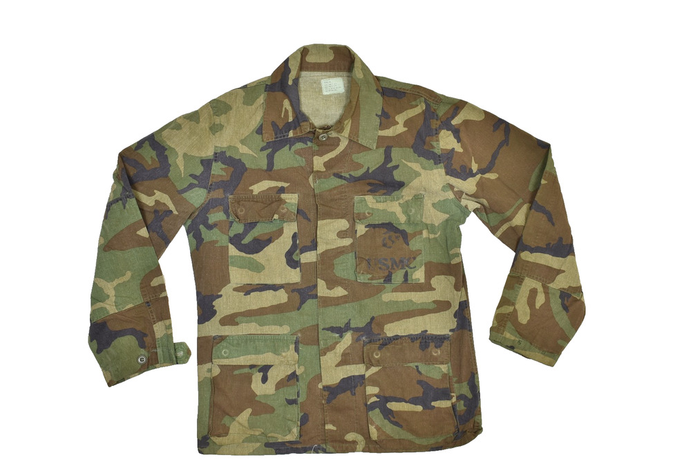 Vintage USMC Woodland Camo Combat Jacket Men's Size M-Regular